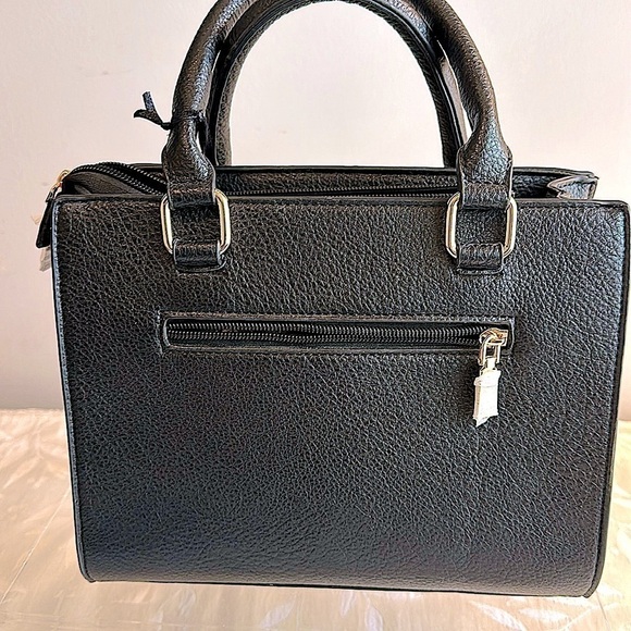 Adaptable black handbag. Perfect size with crossbody strap. New w/ tags - Picture 2 of 11